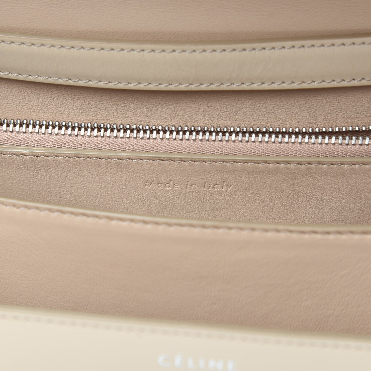 Celine Box Calfskin Medium Classic Box Flap Chalk 7 of 13