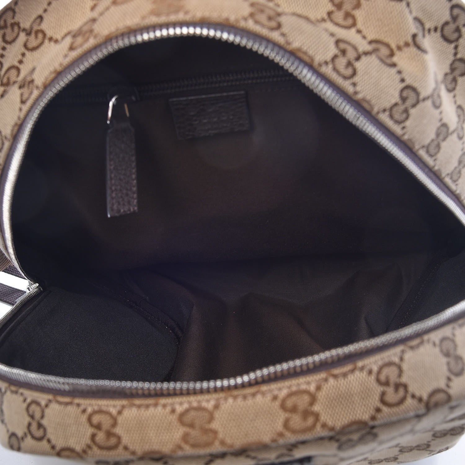 Gucci Monogram Travel Backpack Dark Brown 5 of 7