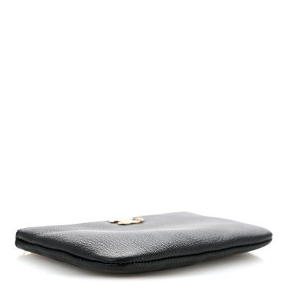 Chanel Goatskin Camellia CC Cosmetic Pouch Black 4 of 8