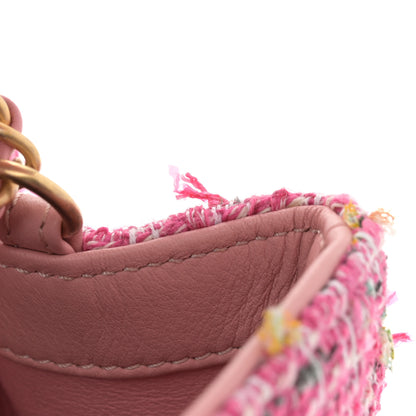 Chanel Tweed Lambskin Quilted Small CC Filigree Flap Pink 11 of 11