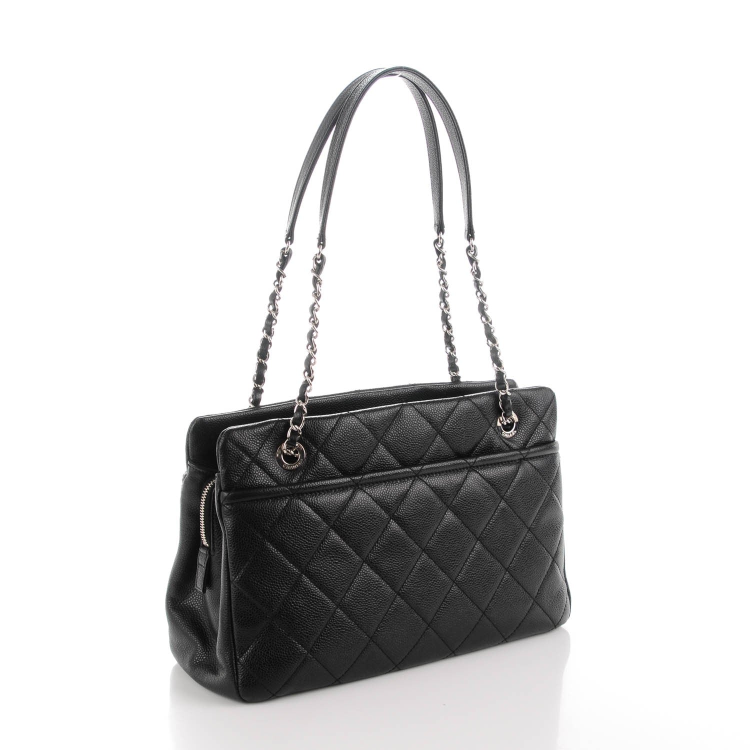Chanel Caviar CC Timeless Tote Black 3 of 7