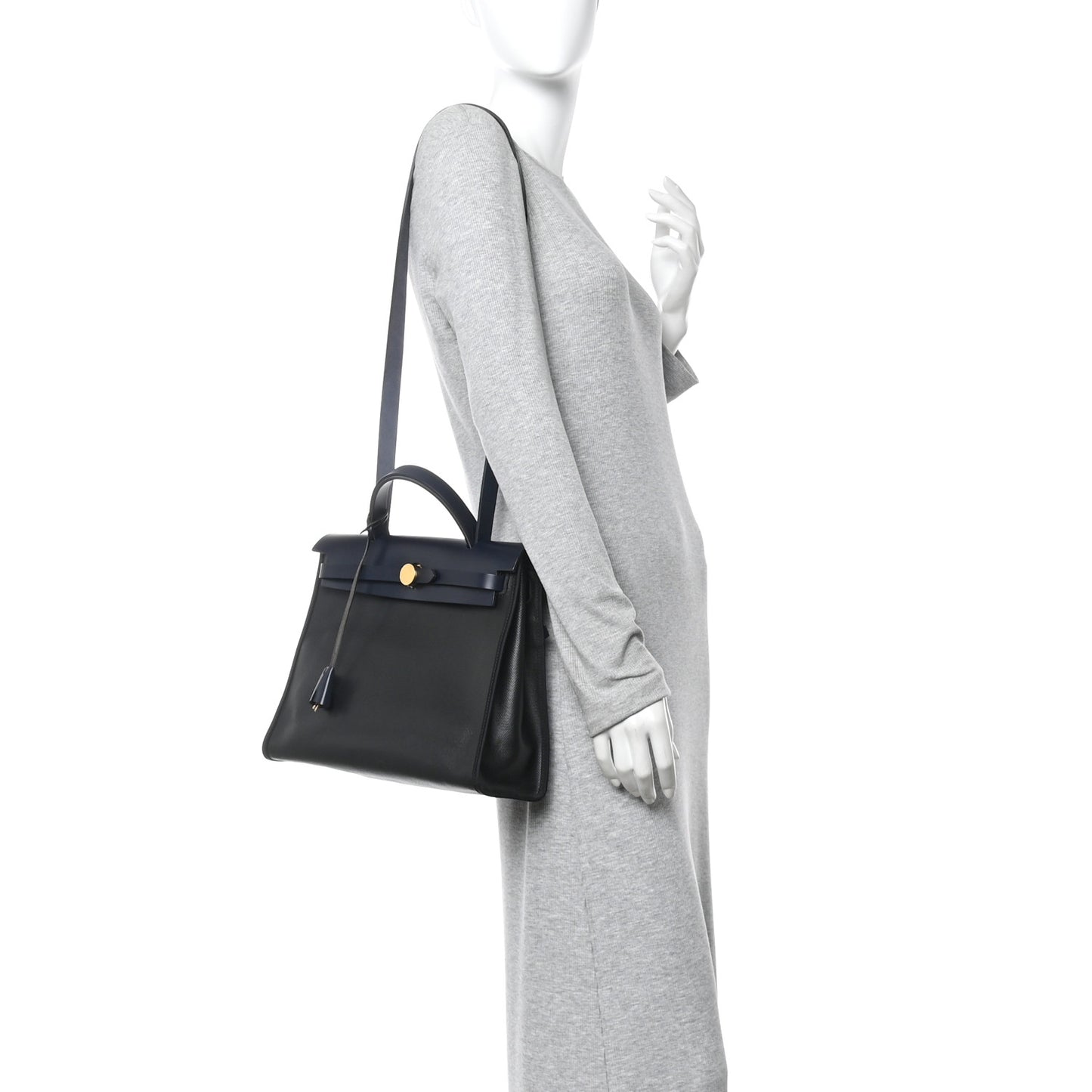 Toile H Berline Vache Hunter Herbag Zip PM Black Bleu Nuit