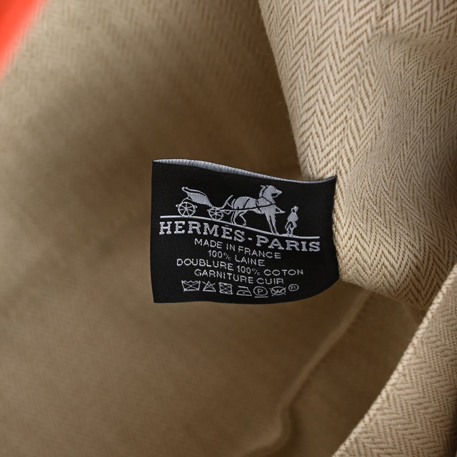 Hermes Canvas Large Bride-A-Brac Pouch Gris Flanelle 6 of 8