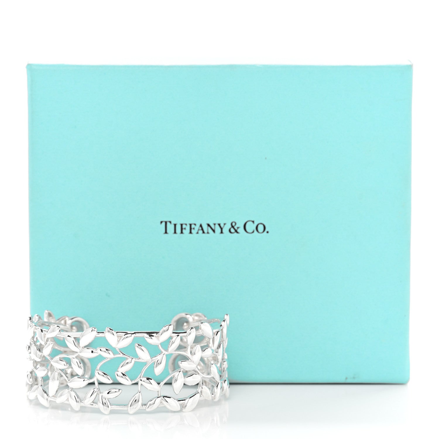 Tiffany Sterling Silver Paloma Picasso Olive Leaf Cuff Bracelet 4 of 4