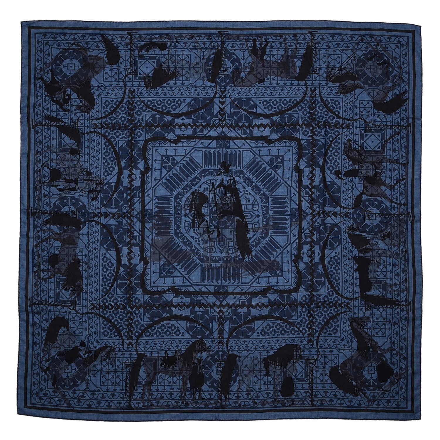 Hermes Cashmere Silk Shawl 140 1 of 4