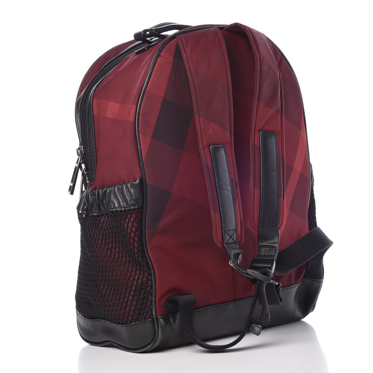 Nylon Supernova Check Backpack Red
