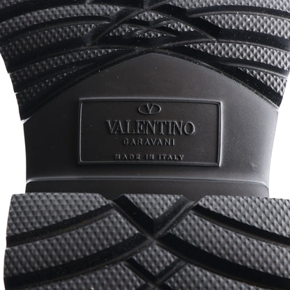 Valentino Garavani Rubber Atelier 03 Rose Edition 30/50mm Tall Rainboots 35 Black 8 of 10