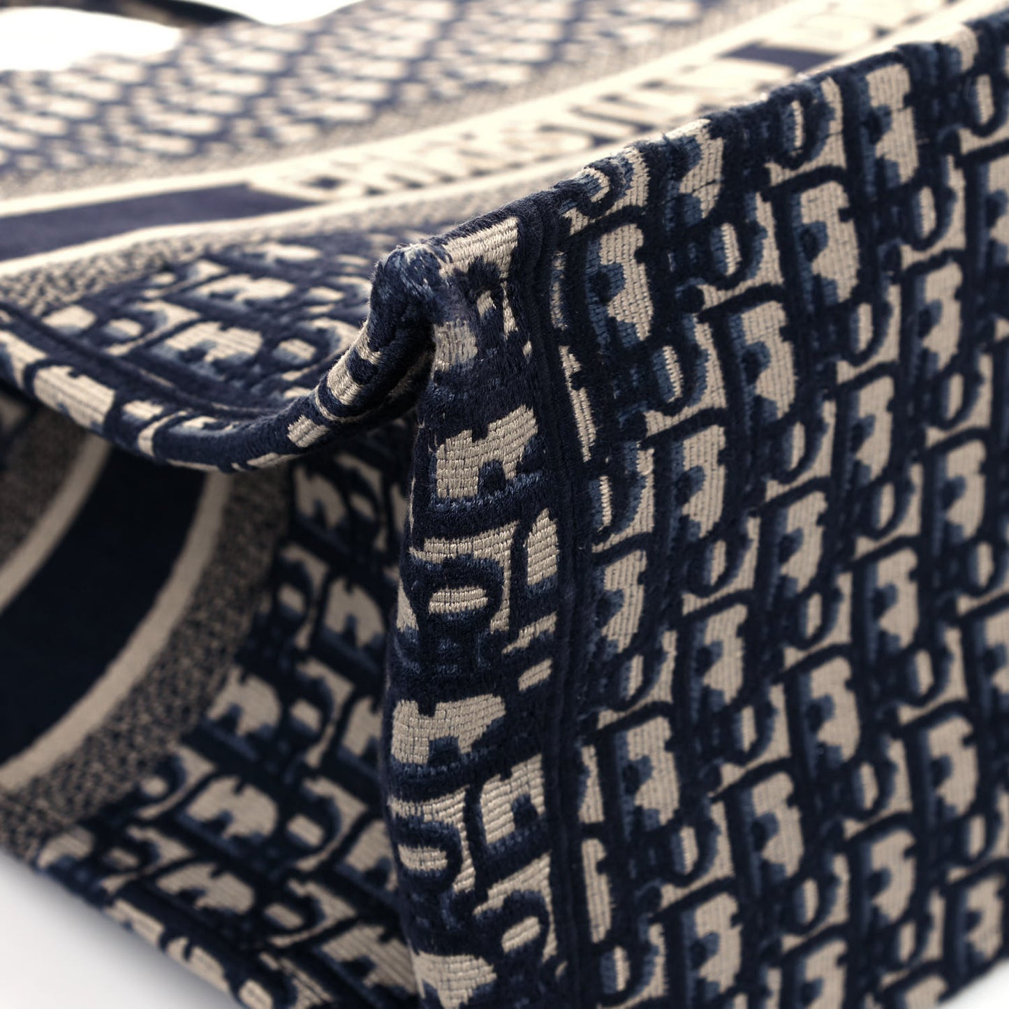 Oblique Book Tote Blue Multicolor