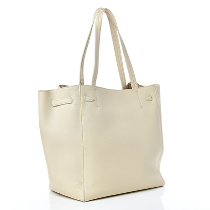 Celine Soft Grained Calfskin Small Belt Cabas Phantom Vanilla 2 of 17