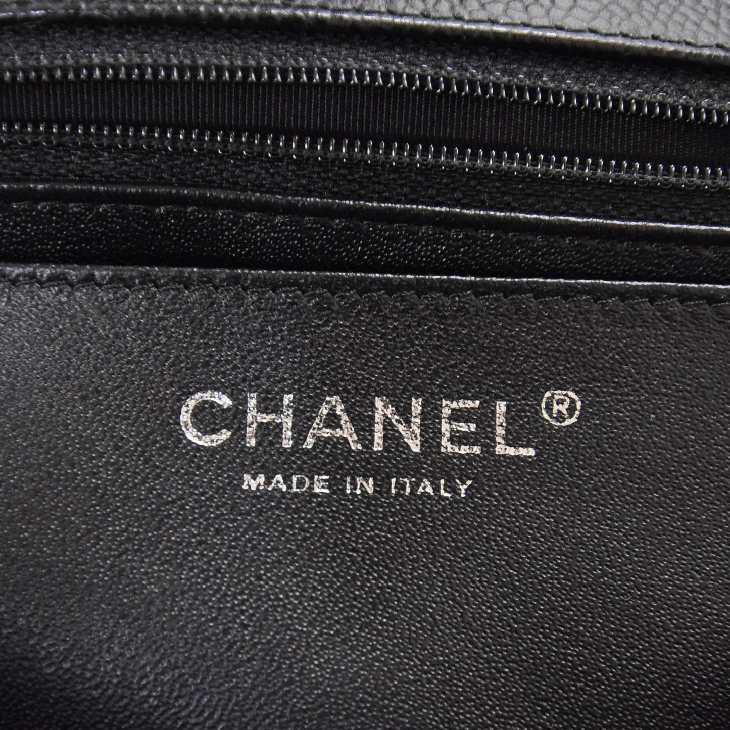 Caviar Jumbo Flap Black SHW