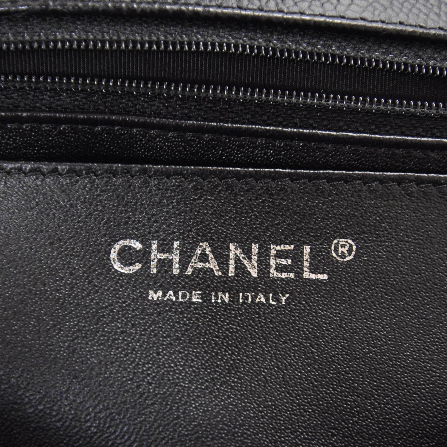 Chanel Caviar Jumbo Flap Black SHW 7 of 9