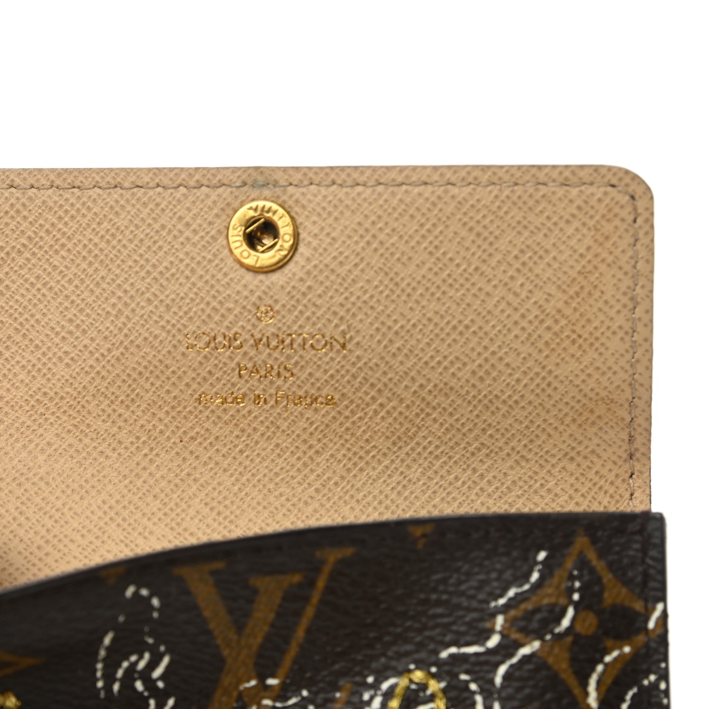 Monogram Dentelle Elise Wallet Gold