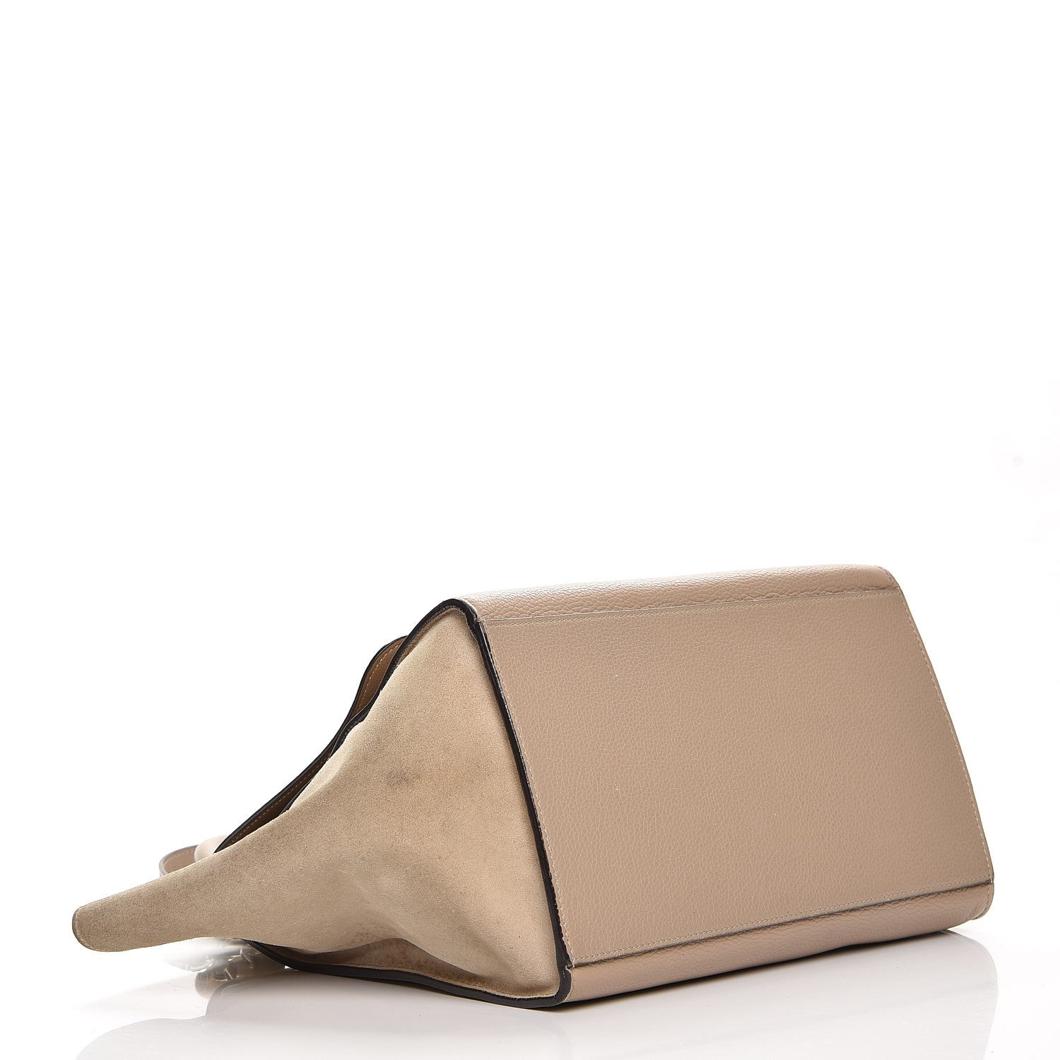 Celine Drummed Calfskin Suede Medium Trapeze Dune 5 of 15