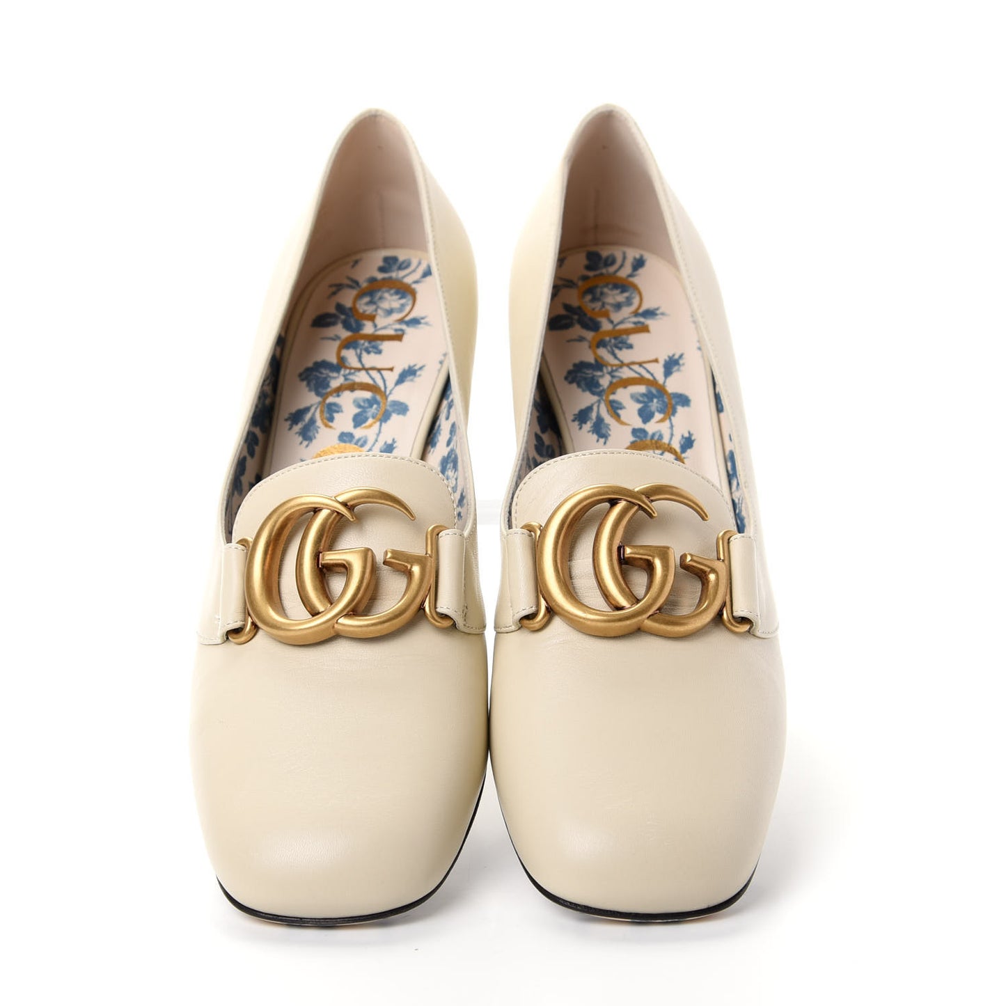 Malaga Kid GG Victoire 55mm Loafer Pumps 39.5 Vintage White