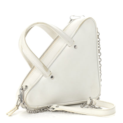 Balenciaga Calfskin XS Triangle Chain Duffle White 3 of 13