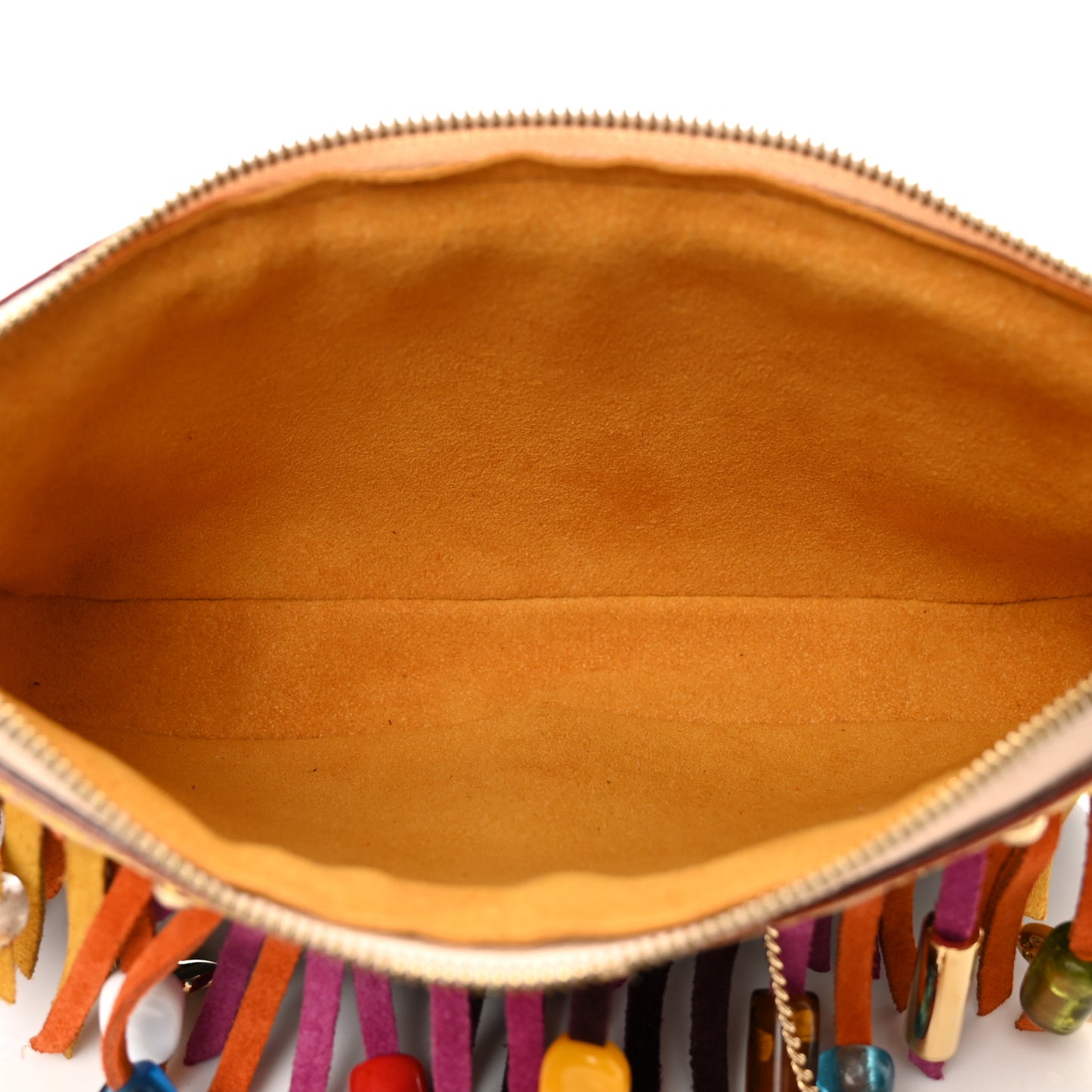 Monogram Multicolor Fringe Pochette Accessories Black