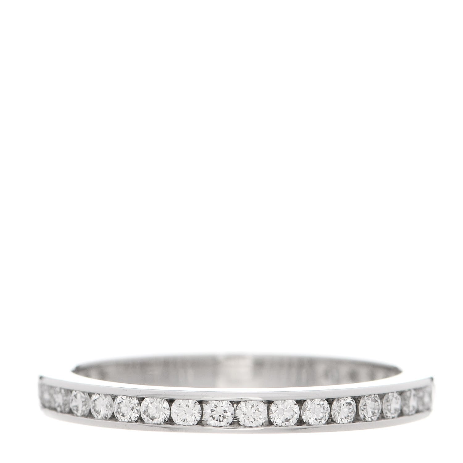 Tiffany Platinum Diamond 2mm Full Circle Wedding Band Ring 50 5.5 3 of 4