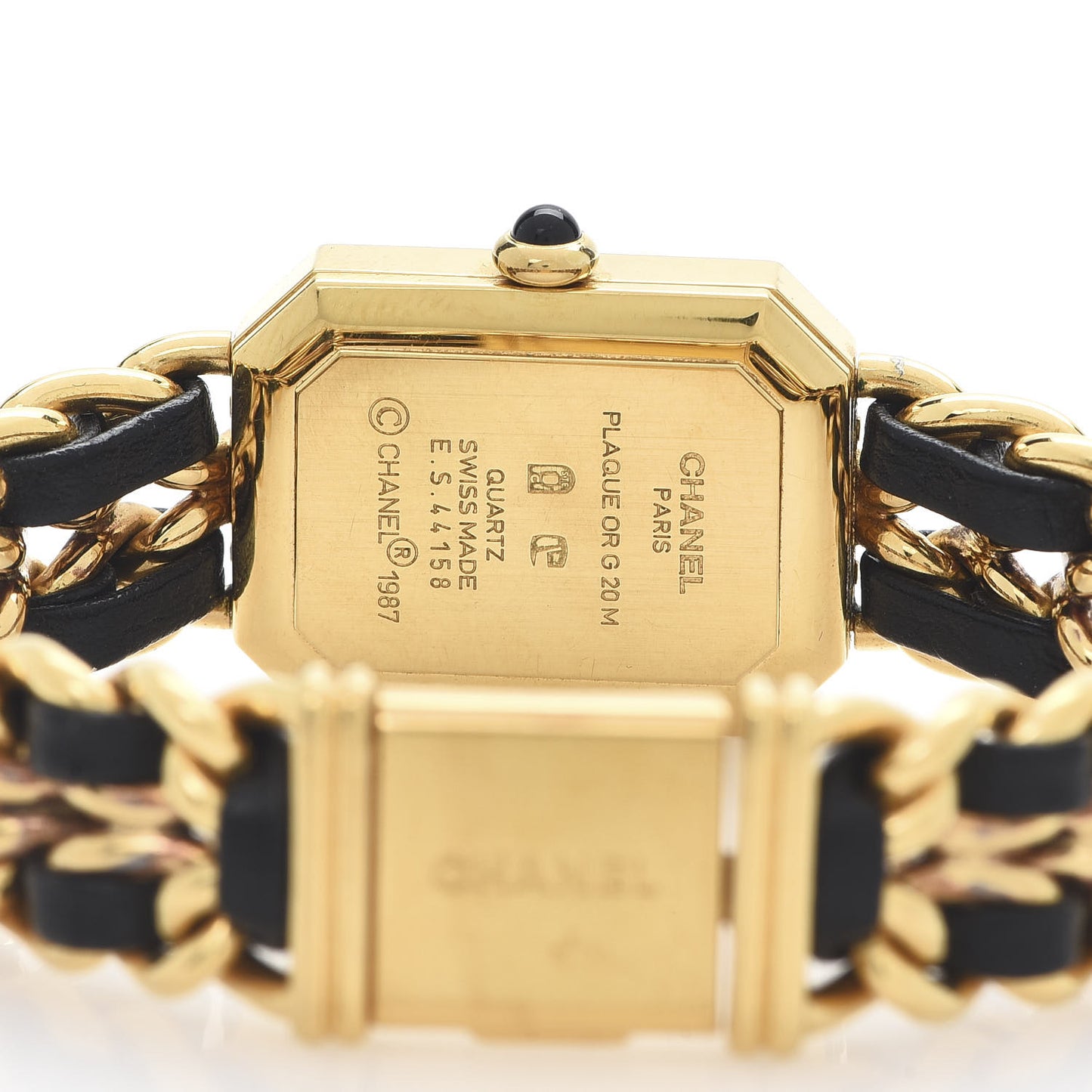 Stainless Steel Lambskin 20mm Chain Premiere Quartz Watch Gold M