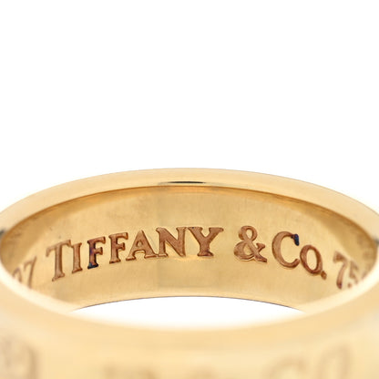 Tiffany 18K Yellow Gold 1837 Band Ring 50 5.5 4 of 4