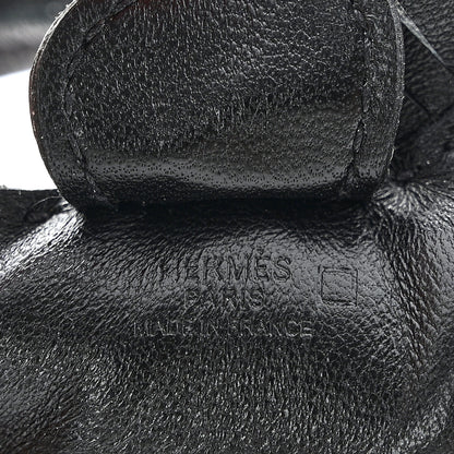 Hermes Milo Lambskin Matte Alligator Touch Grigri Rodeo Horse Bag Charm PM So Black 3 of 4
