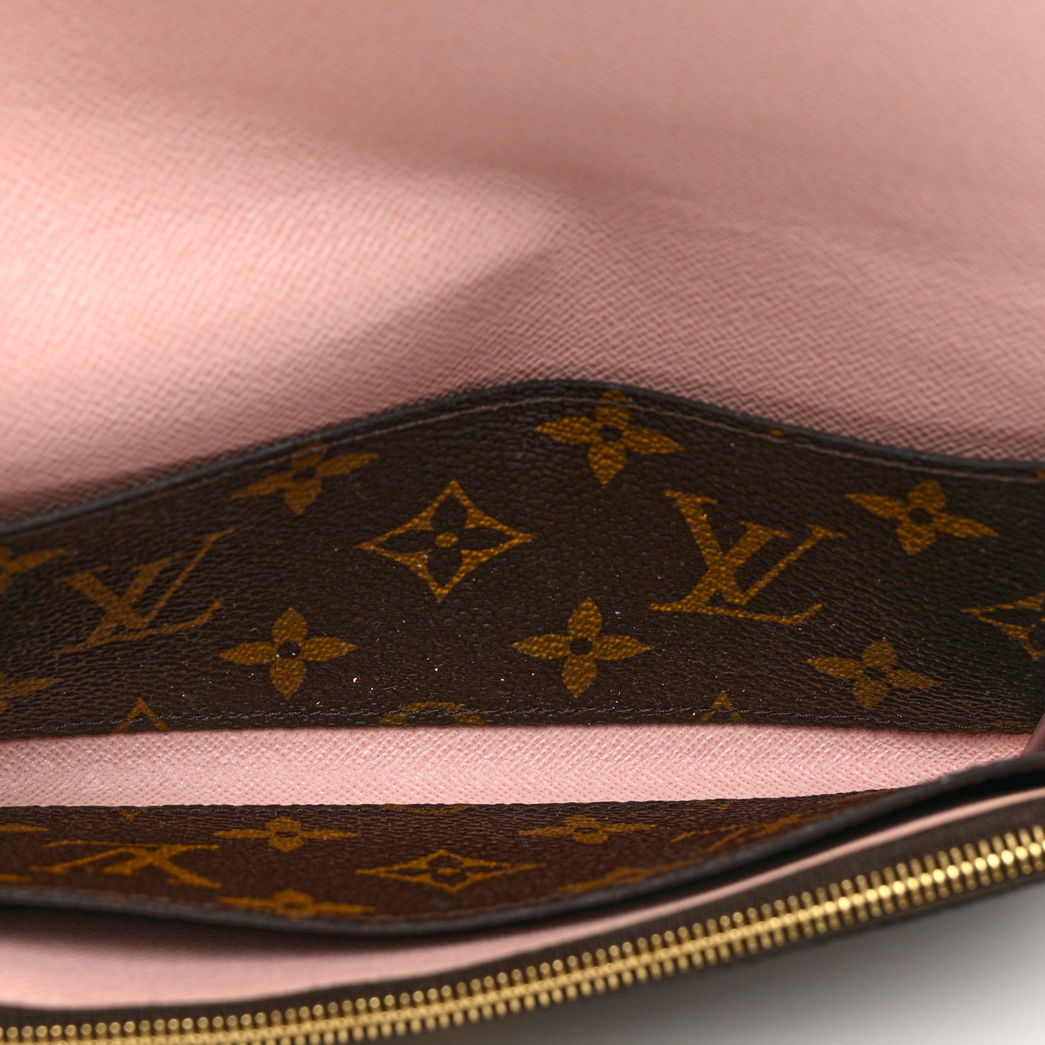 Louis Vuitton Monogram Emilie Wallet Rose Ballerine 4 of 6