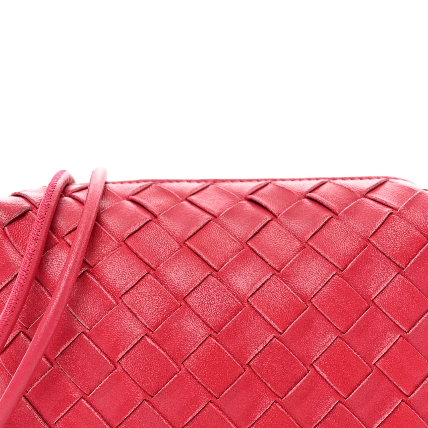 Bottega Veneta Nappa Intrecciato Mini Loop Camera Bag Cranberry 5 of 10
