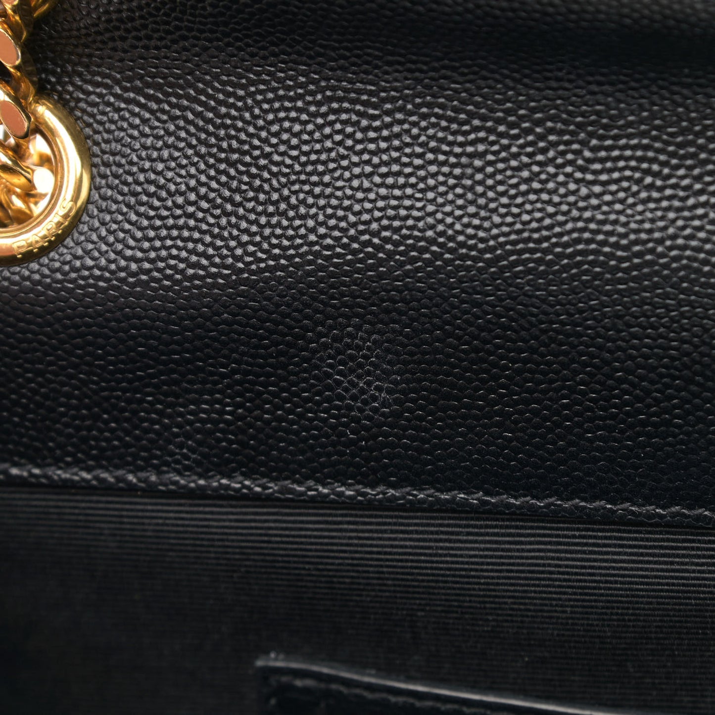 Grain De Poudre Matelasse Chevron Medium Monogram Satchel Black