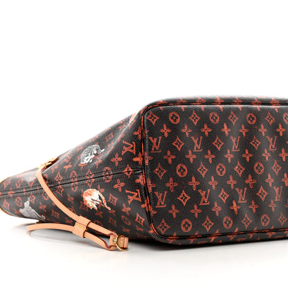 Louis Vuitton Catogram Neverfull MM Marron 8 of 9