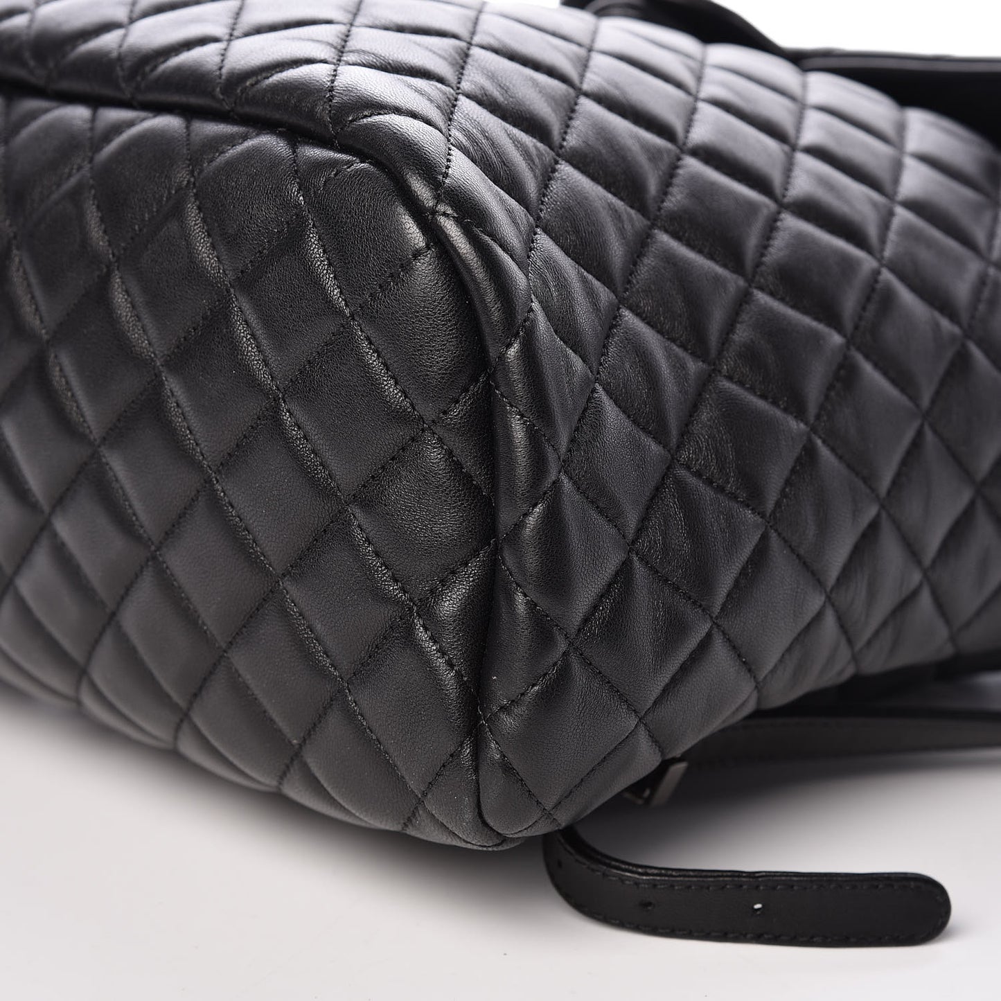 Lambskin Quilted Large Urban Spirit Backpack Black