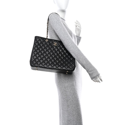 Chanel Caviar Quilted Large Shopping Tote Black 2 of 11