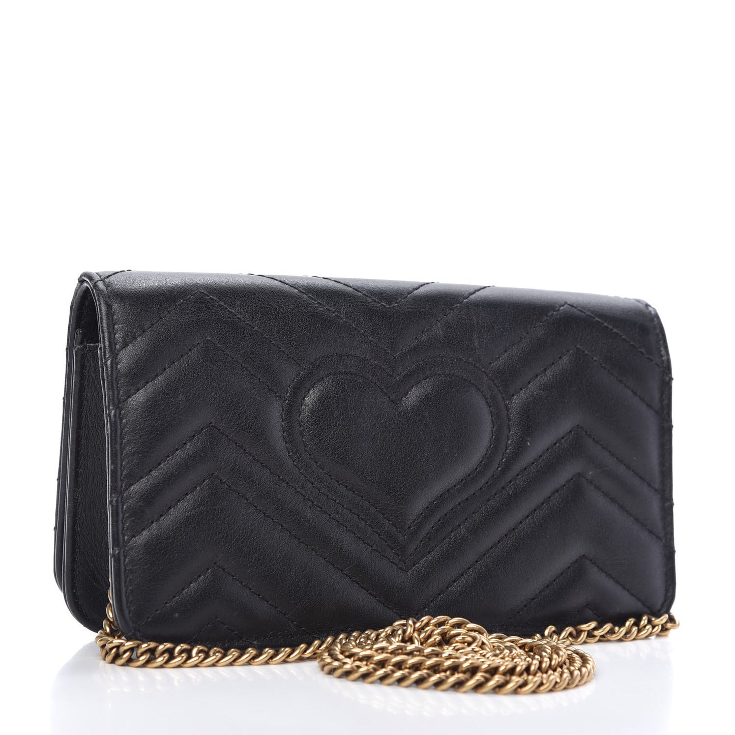 Calfskin Matelasse GG Marmont Mini Bag Black
