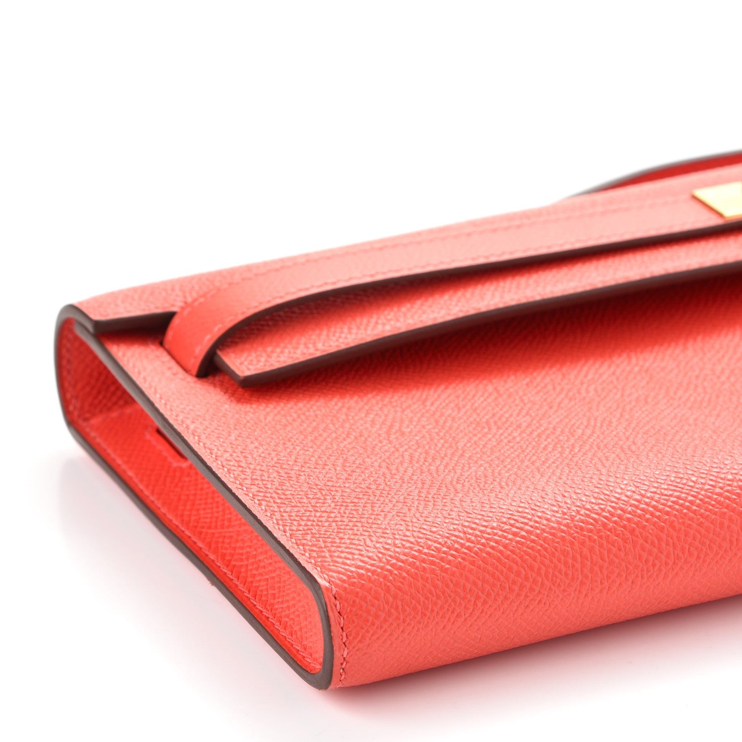 Hermes Epsom Kelly Cut Clutch Pochette Rose Jaipur 27 of 30