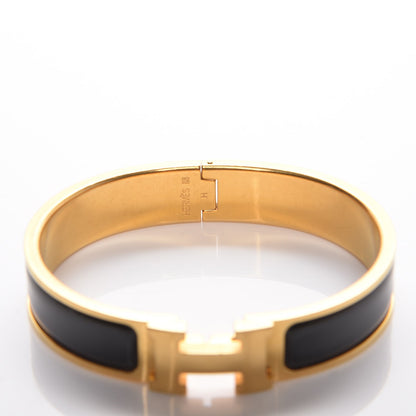 Hermes Enamel Narrow Clic Clac H Bracelet PM Black 5 of 6