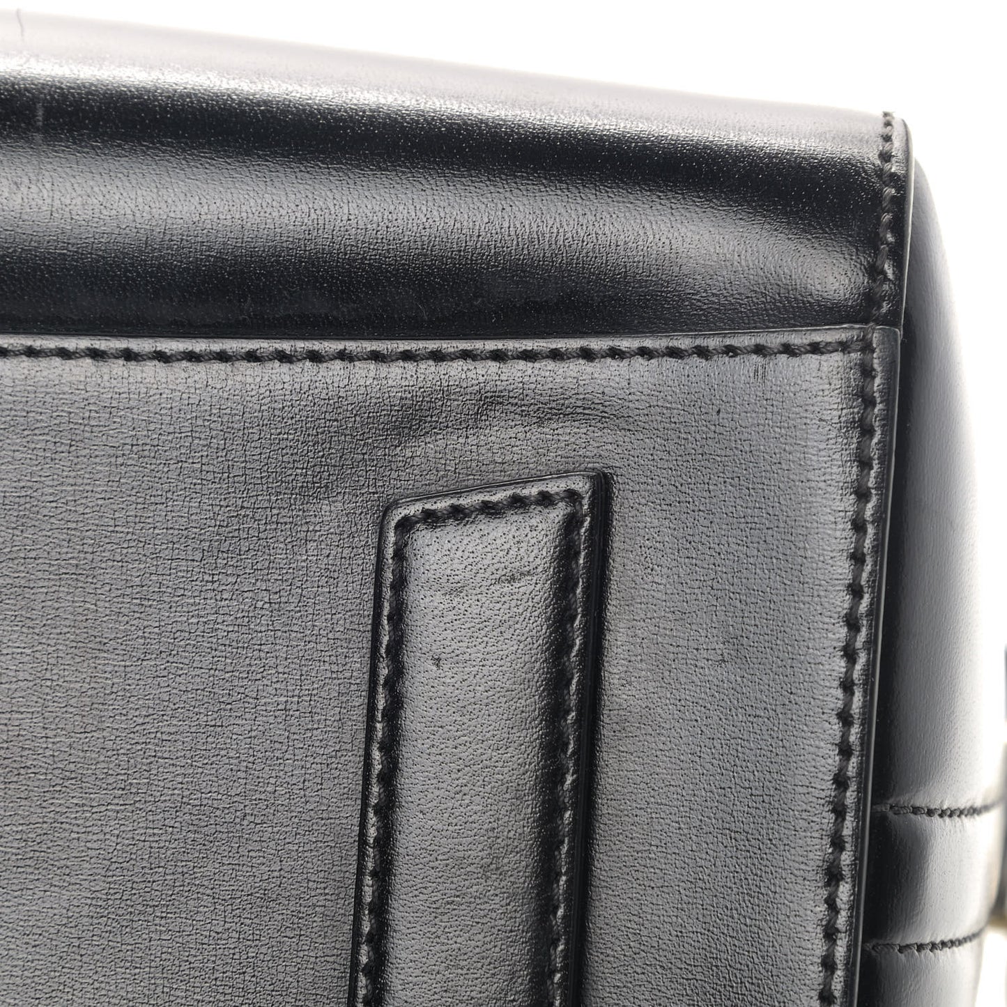 Shiny Lord Calfskin Small Antigona Black