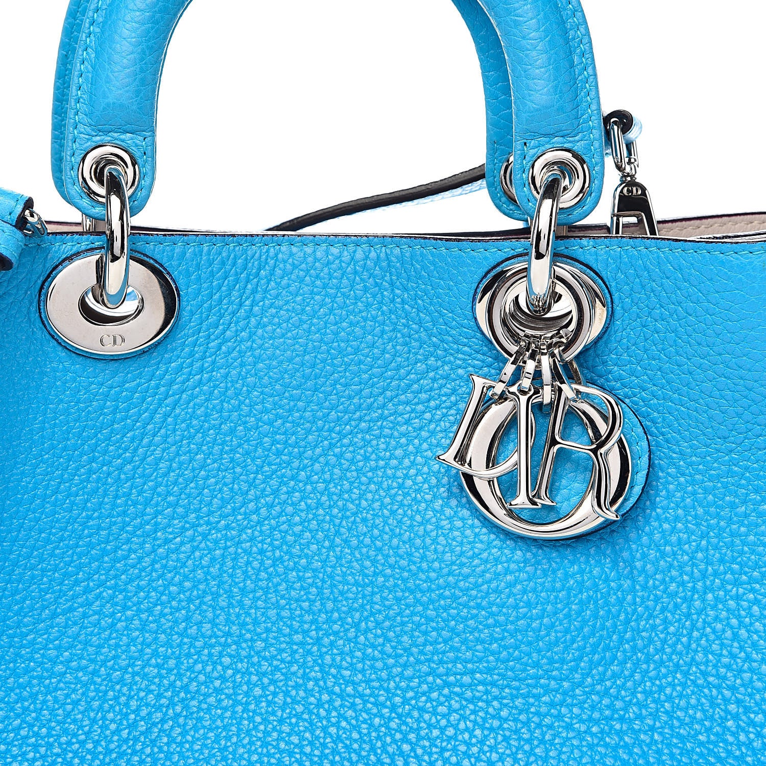 Christian Dior Bullcalf Mini Diorissimo Tote Bleu Nosy 11 of 12