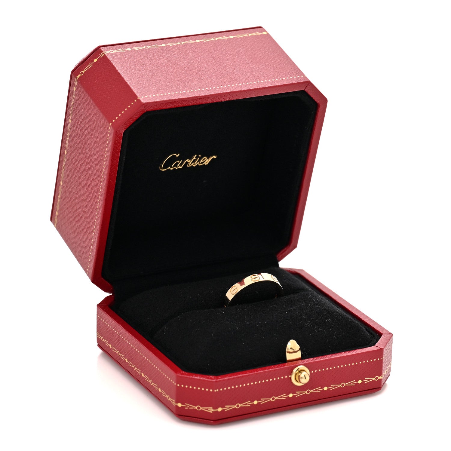 Cartier 18K Yellow Gold 3.5mm LOVE Wedding Band Ring 55 7.25 5 of 5