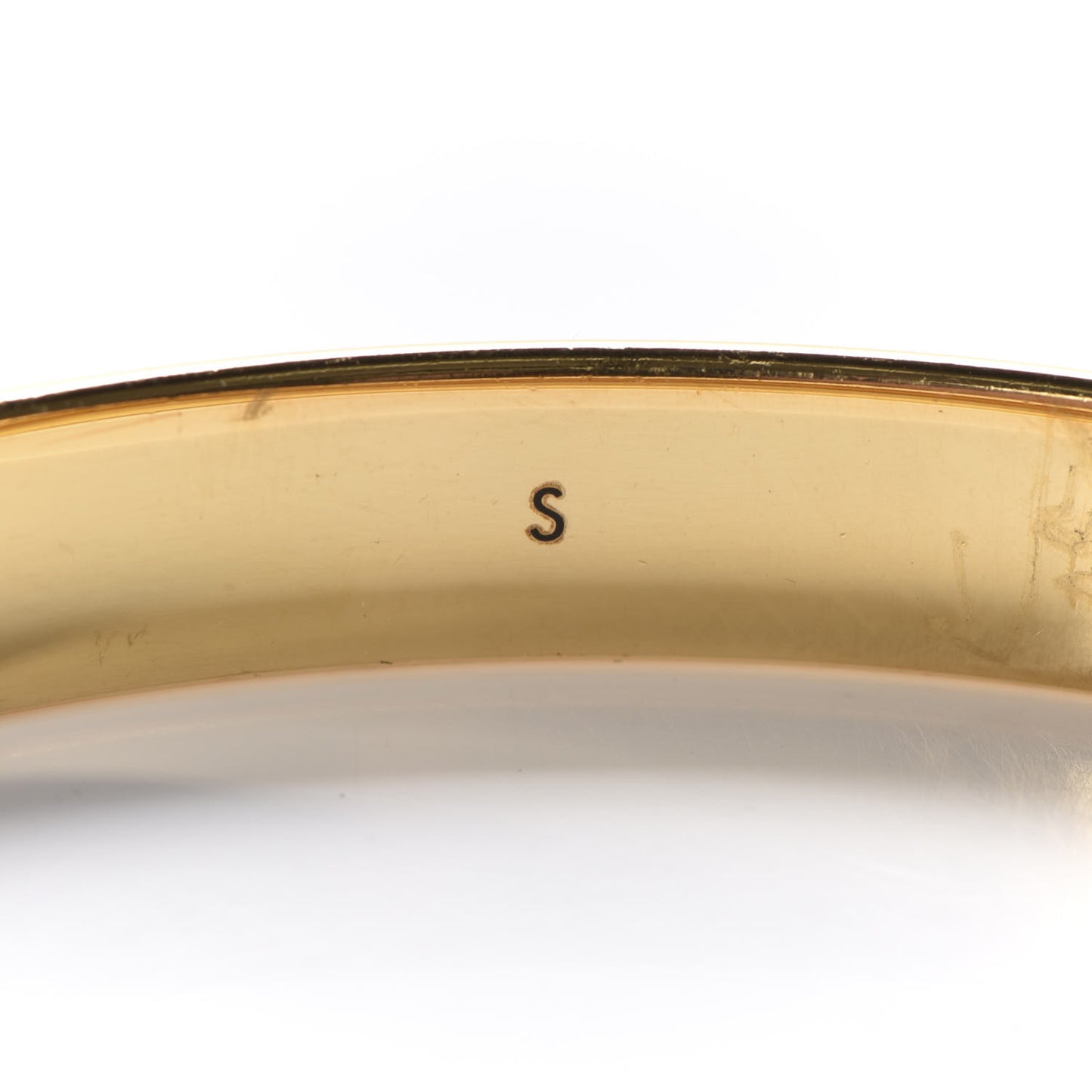 Brass Monogram Nanogram Cuff S Gold