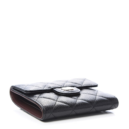 Chanel Caviar Quilted Compact Flap Wallet Black 3 of 8