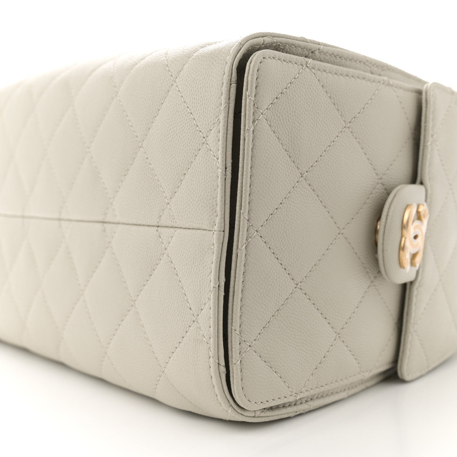 Chanel Caviar Quilted Small Chanel 25 Handbag Light Grey 10 of 10
