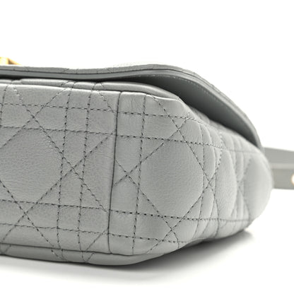 Christian Dior Calfskin Cannage Small Caro Bag Grey 10 of 12