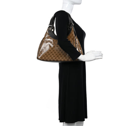 Gucci Crystal Monogram Medium Charmy Shoulder Bag Dark Brown 2 of 13