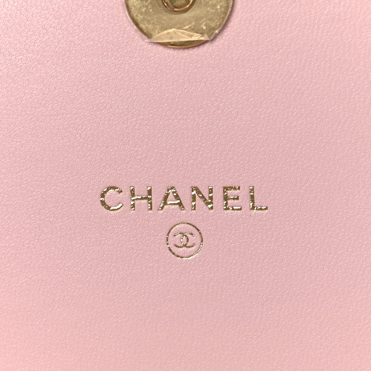 Chanel Lambskin Quilted CC Pearl Enamel Clutch on Chain WOC Light Pink 7 of 13