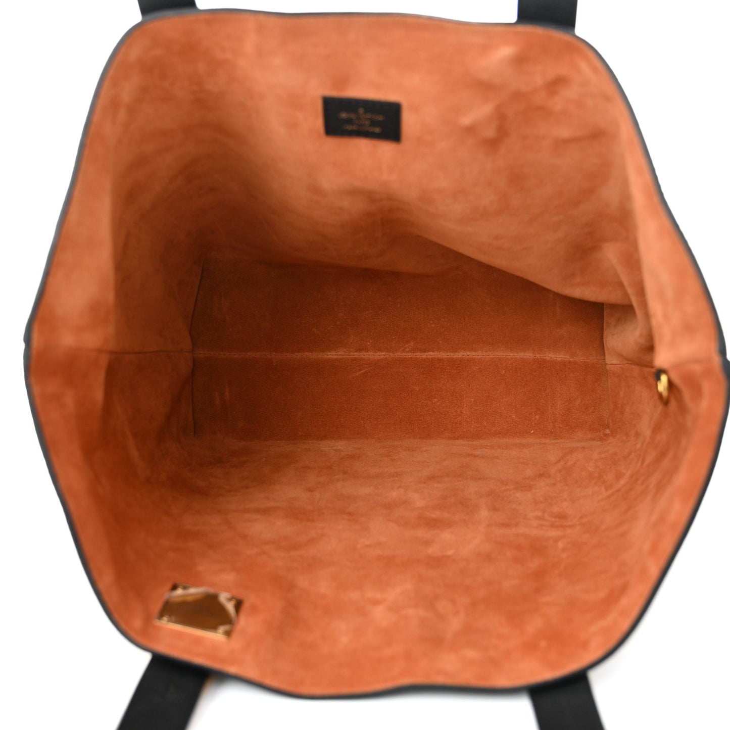 Grained Calfskin Low Key Cabas MM Black