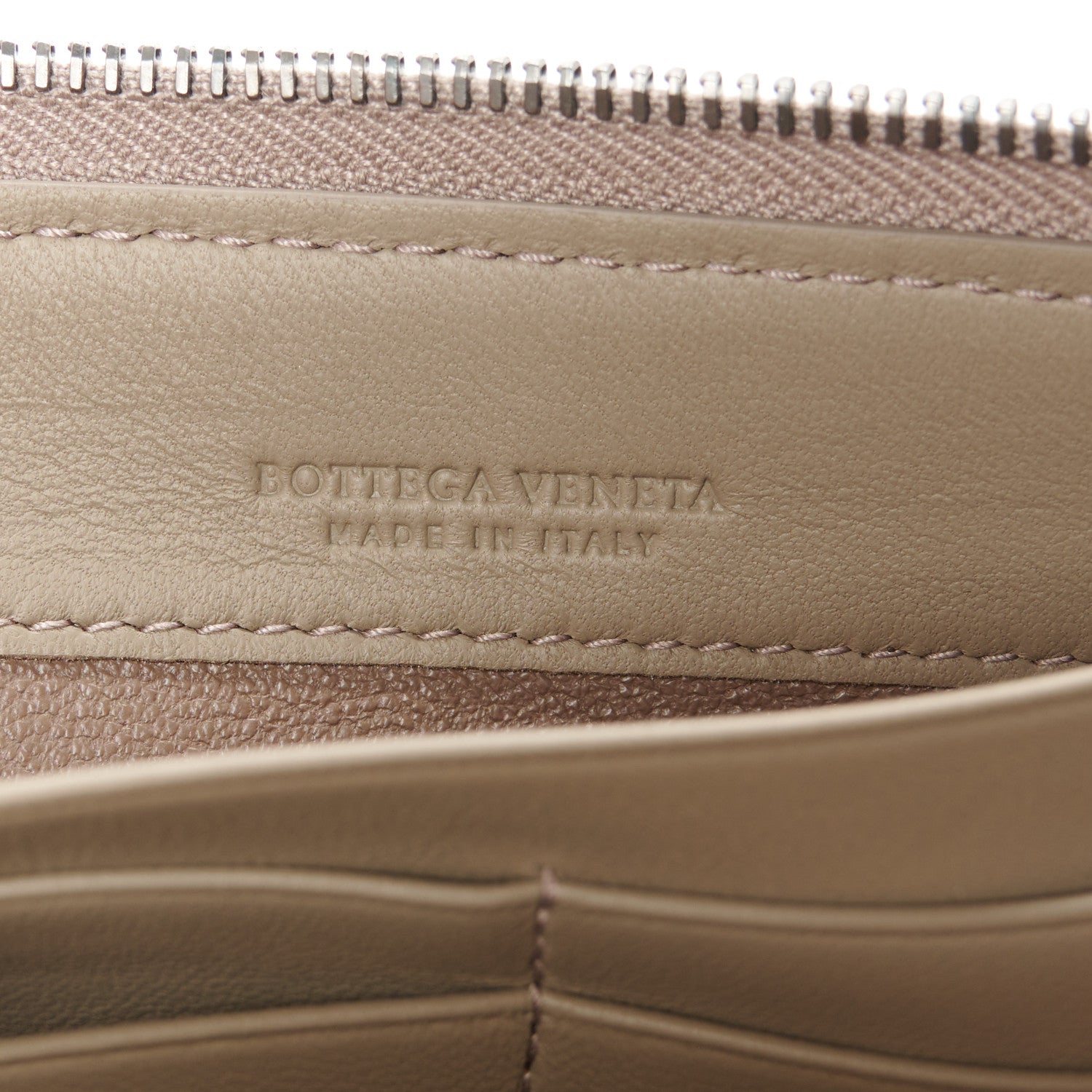 Bottega Veneta Nappa Intrecciato Zip Around Wallet Fume 6 of 9