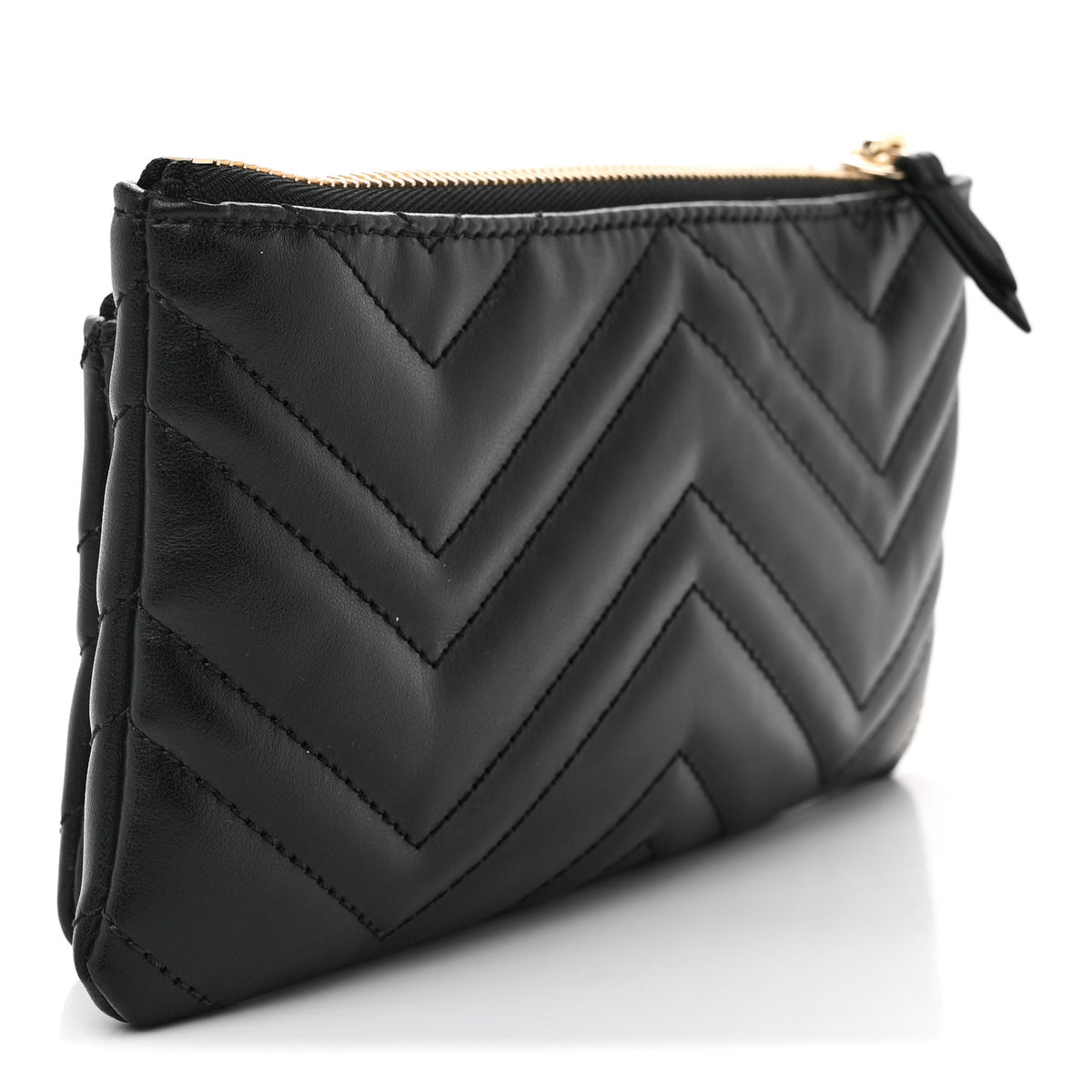 Gucci Calfskin Matelasse Small GG Marmont 2.0 Clutch Black 3 of 7