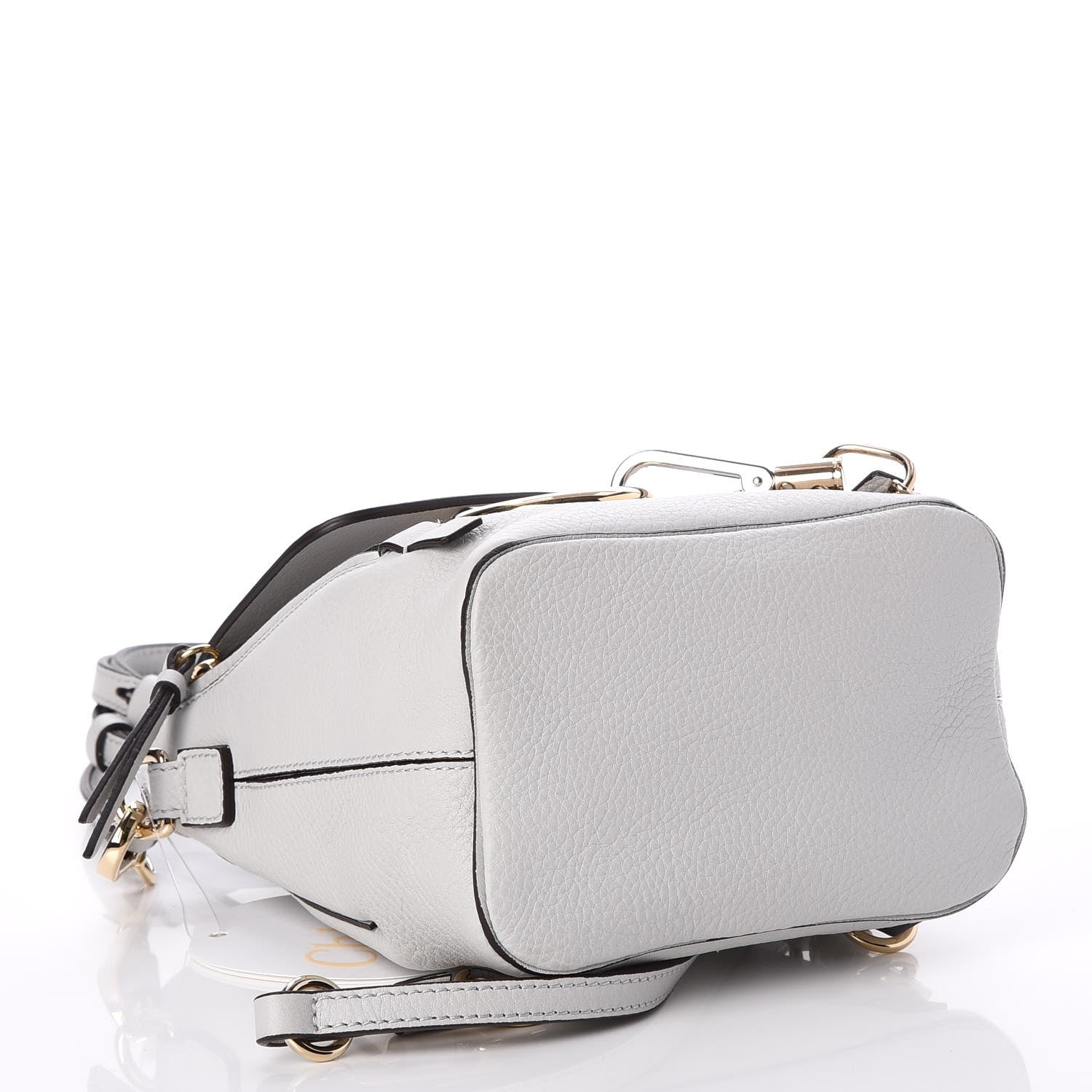 Chloe Suede Calfskin Mini Faye Backpack Airy Grey 4 of 7