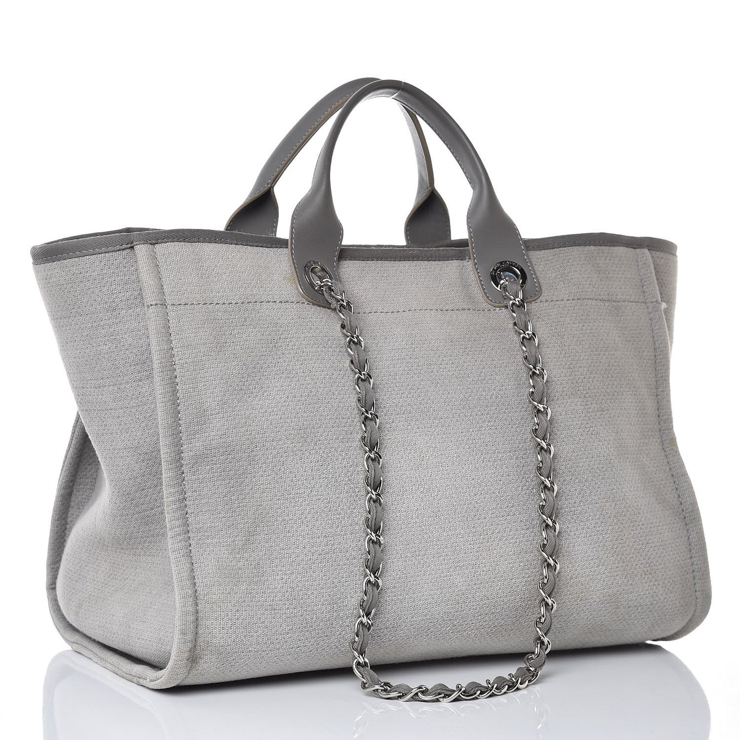 Canvas Large Deauville Tote Grey