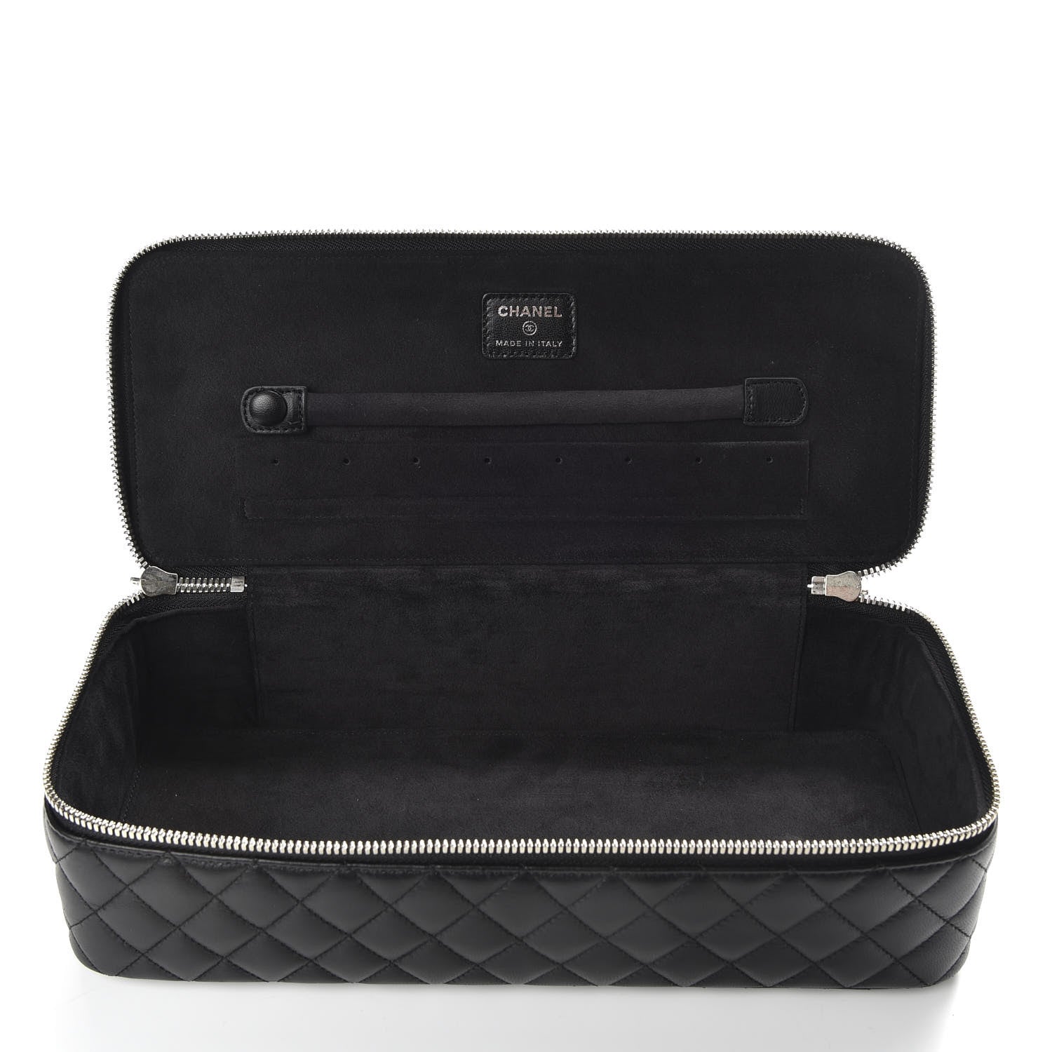 Chanel Lambskin Quilted Large Jewelry Case Black 6 of 11