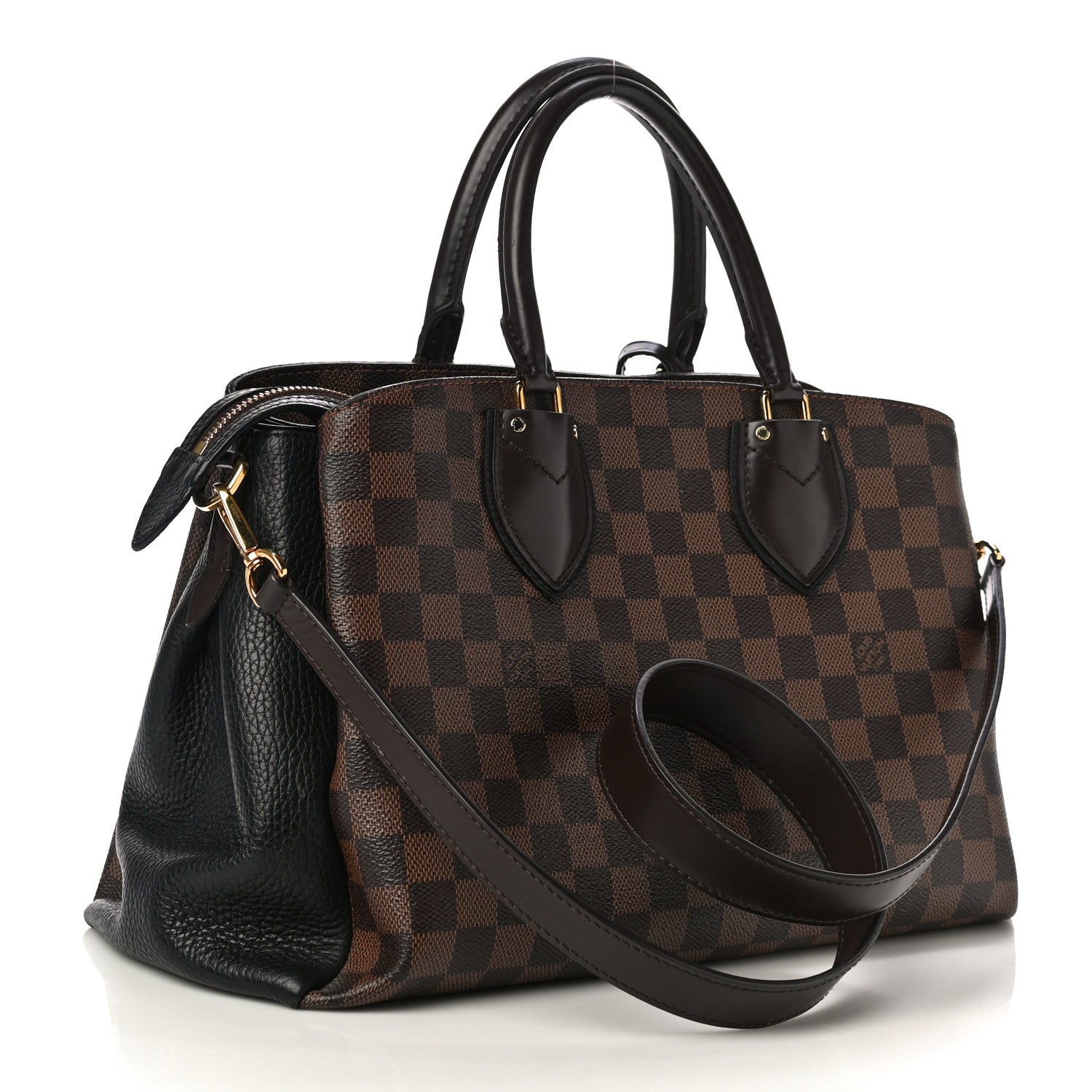 Louis Vuitton Cuir Taurillon Damier Ebene Normandy Black 3 of 10