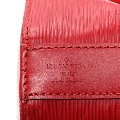 Louis Vuitton Epi Sac D'epaule Castillan Red 6 of 10
